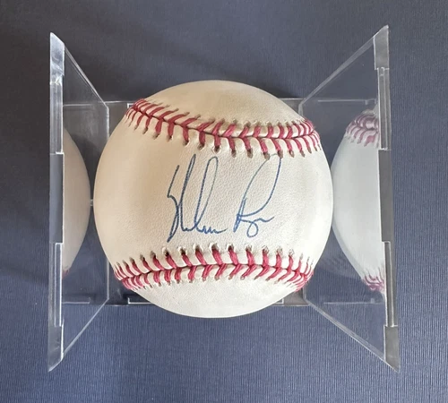 Nolan Ryan Signed Baseball + 4 Nolan Ryan Cards – Strong Autograph