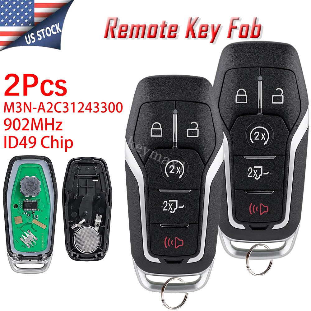 2 Prox Remote Car Key Fob 5B M3NA2C31243300 for Ford F-150 F-250 F-350 2015-2017