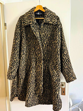 Luisa Cerano Damen Kunstpelz Jacke Leopard gr...