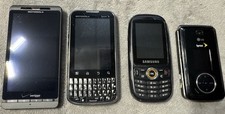 Vintage Phone Lot 4pc , 1 LG  1 Samsung  2 Motorola, READ DESCRIPTION