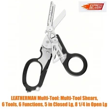 LEATHERMAN Multi-Tool: Multi-Tool Shears, 6 Tools, 6 Functions, 5 in Closed Lg,