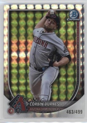 2025 Bowman Chrome Geometric Refractor 463/499 Corbin Burnes #94 9et