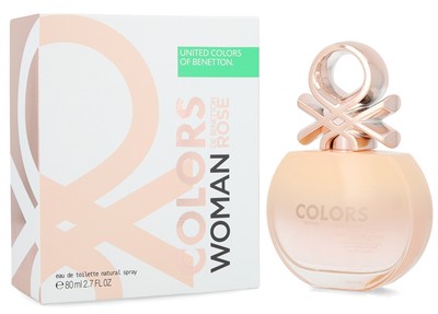 COLORS ROSE * Benetton 2.7 oz / 80 ml Eau De Toilette Women Perfume Spray