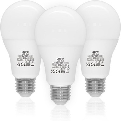 E27 LED Bulb, 12 W LED Bulb Replaces 100 Watt Bulb E27, 3000 Kelvin Warm White