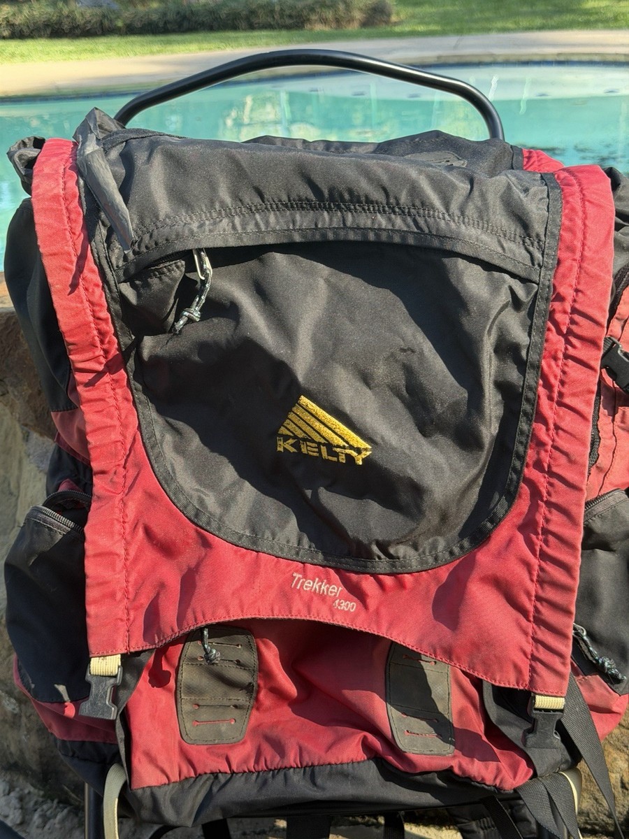 kelty 4300 trekker backpack Kelty Trekker 4300 External Frame Hiking Backpack Red Black