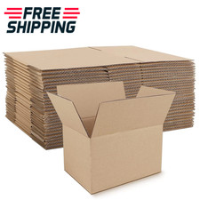 100 Yellow Corrugated Paper Boxes 6x4x4" for Shipping, Storage  Crafts
