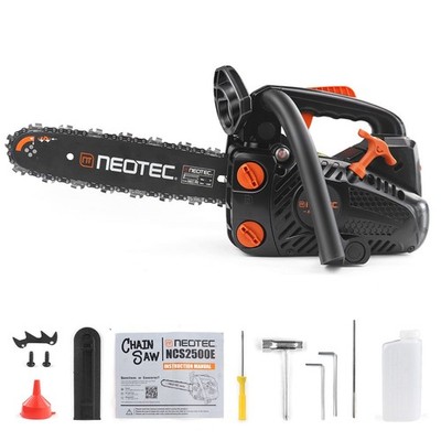 2-Stroke Gasoline Chainsaw 25.4CC 12'' Bar Power Engine Wood Cutting Gas ChainSaw