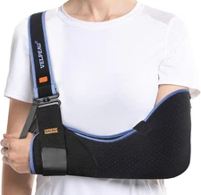 Velpeau Arm Sling Shoulder Immobilizer for Women and Men, fit Left or Right Arm
