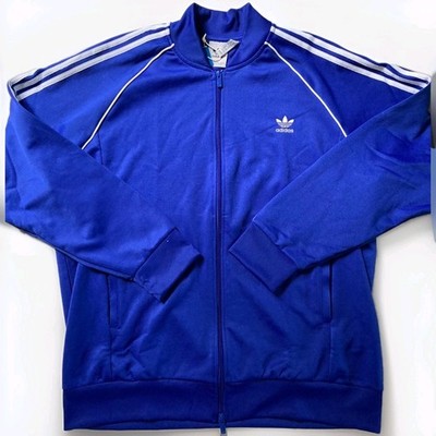 Adidas Adicolor Superstar Track Jacket Mens Size 2XL Blue IY9850