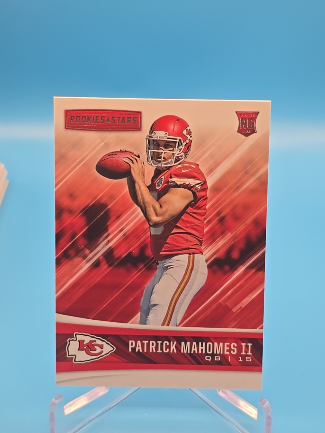 2017 Panini Rookies & Stars Patrick Mahomes II Rookie RC #201 Chiefs!
