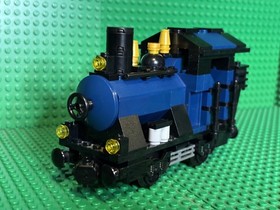 Lego My Own Train Small Dark Blue  Engine Locomotive Read Description
