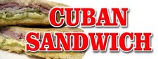 CUBAN SANDWICH DECAL sticker cuba havana hot pressed fresh homemade