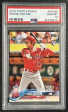 SHOHEI OHTANI PSA 10 2018 TOPPS UPDATE BASEBALL #US285 ROOKIE RC ANGELS 9615