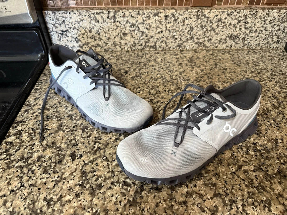 On Cloud X3 Men\'s Road Running Shoes Size 14 Glacier Iron Gray Lace Up On Cloud X 3 Glacier Iron for sale | eBay main image 4