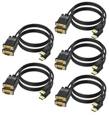 DisplayPort to VGA Cable 6 FT, 10-Pack Display Port DP to VGA Adapter Cord Ma...