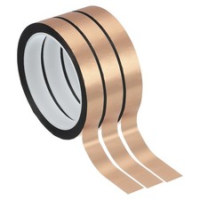 3 Pezzi Nastro Foglio Poliestere Metallizzato 9/16 Pollici x 55 Yard Champagne Oro