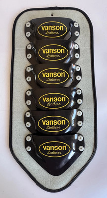 Vintage Vanson Leathers 6 Panel Spine Back Protector Motorcycle Armor Pad