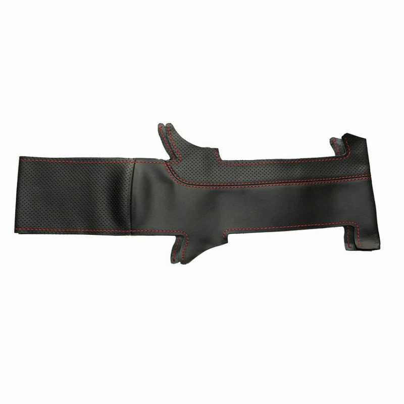 Top Leather Steering Wheel Hand-stitch on Wrap Cover For Mazda 3 5 6 2003-2009 - Image 4 of 4