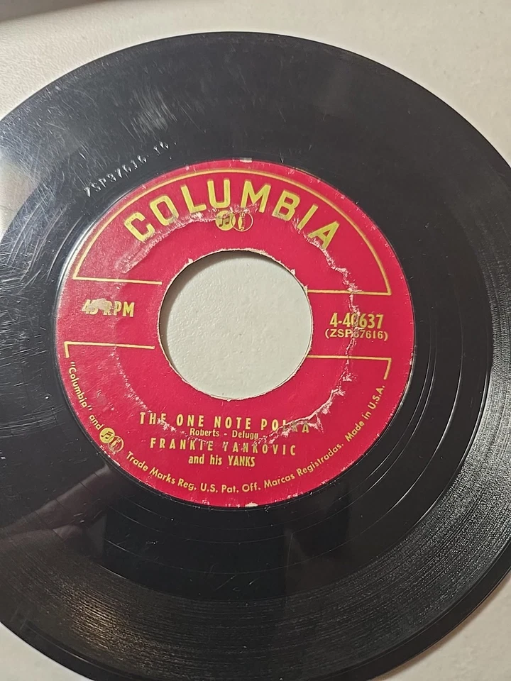 Frankie Yankovic:  THE ONE NOTE POLKA / SING A Yodeling Song 1962 45 RPM Foto 3 de 4