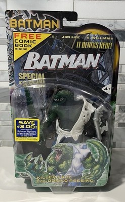 2003 Mattel DC Batman Killer Croc 6'' Figure with Comic Book New Sealed