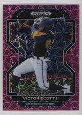 2022 Panini Prizm Draft Picks Neon Pink Velocity Victor Scott II #PDP157 15t1