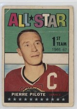 1967-68 Topps All Star Pierre Pilote #122 HOF 0o5t
