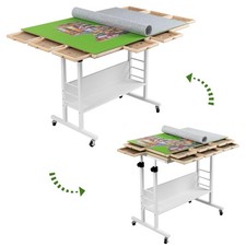 Puzzle Board 2000 Piece Foldable Table Wheels Sorting Trays