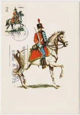 Spain Maxi 1978, Military Uniforms, Lieutenant Colonel, Pavía Hussars, 1909