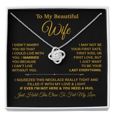 To My Wife Necklace, Christmas Gifts For Women, Anniversary Gift For Wife