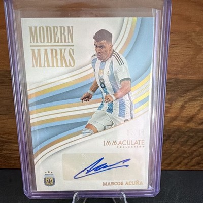 Panini 2023-24 Immaculate Soccer Marcos Acuna Modern Marks MM-MA Gold /10 Auto