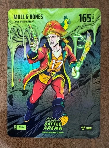 2026 Bo Jackson Battle Arena Mull & Bones Chris Mullin Green Slime Glow SL-34