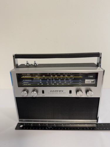 Vintage Loyds Solid State Radio 8N55 AM/FM Multiband 1969 tragbar NEU RAR - Bild 12 von 22