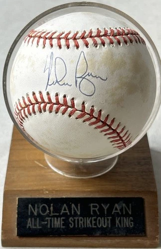 Nolan Ryan Official Autographed MLB American League Baseball With JSA Cert