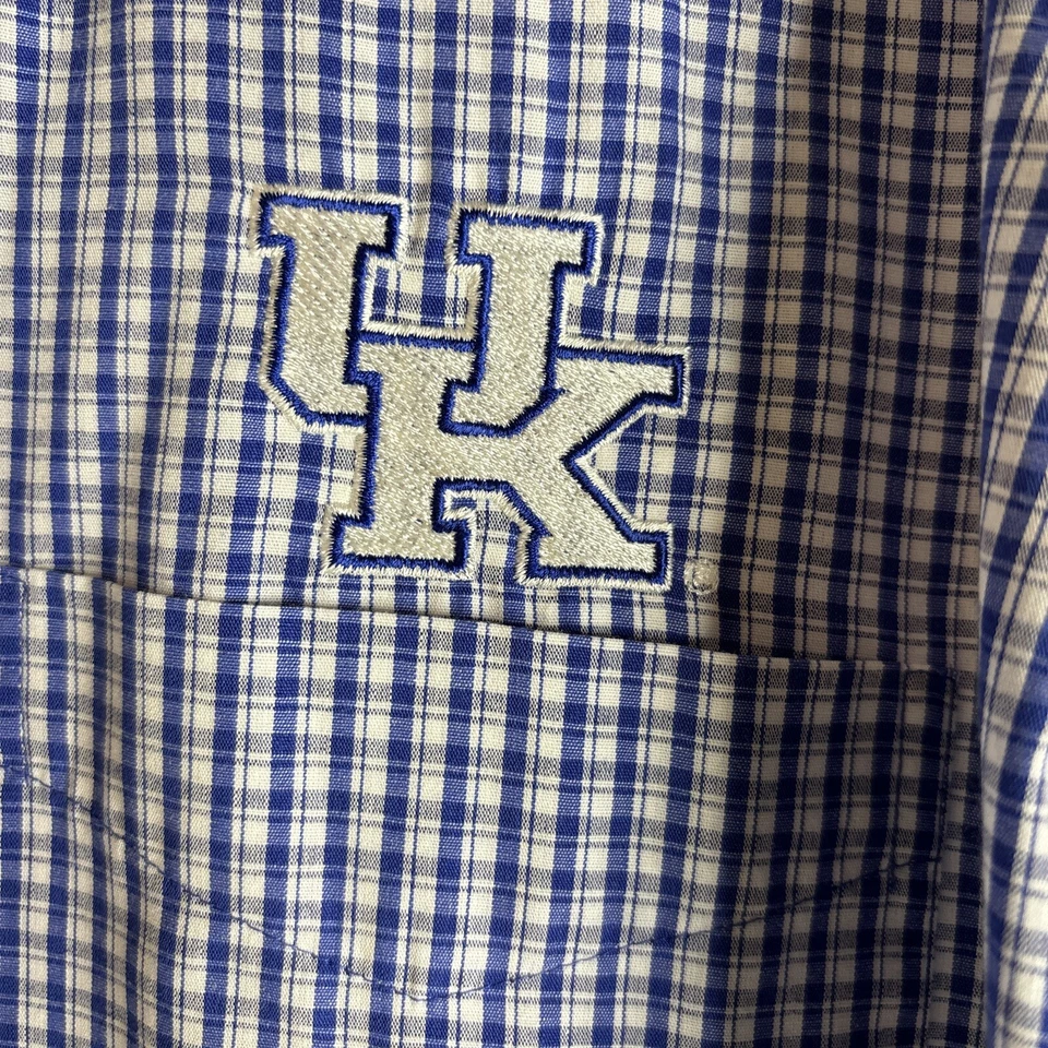 University Of Kentucky UK Antigua Men's Embroidered LOGO-LS Dress Shirt Sz XL - Image 3 of 4