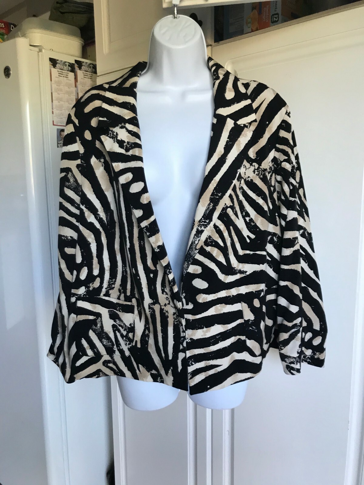 Blazer Alfani para mujer de segunda mano talla grande negro/bronceado-image
