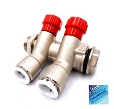 JG Speedfit 15mm 2 Port Underfloor Heating Manifold JGMAN2-R - VAT INC