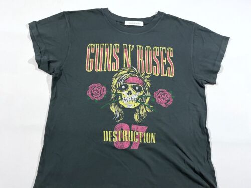 Daydreamer Guns & Roses Destruction 87 Band T-Shirt Schwarz Boyfriend Tee M Neu ohne Etikett - Bild 2 von 8
