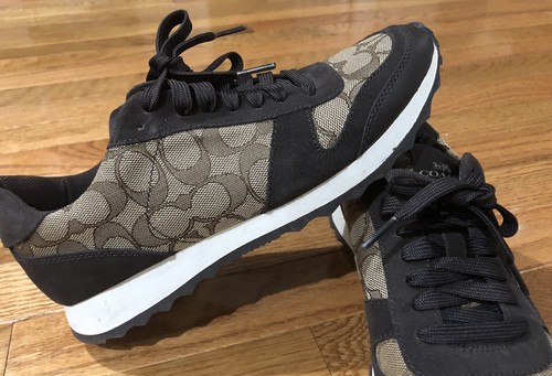 coach leather signature jogger sneakers