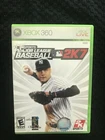 Xbox 360 Major League Baseball 2K7 Game Disk with Case & Manual