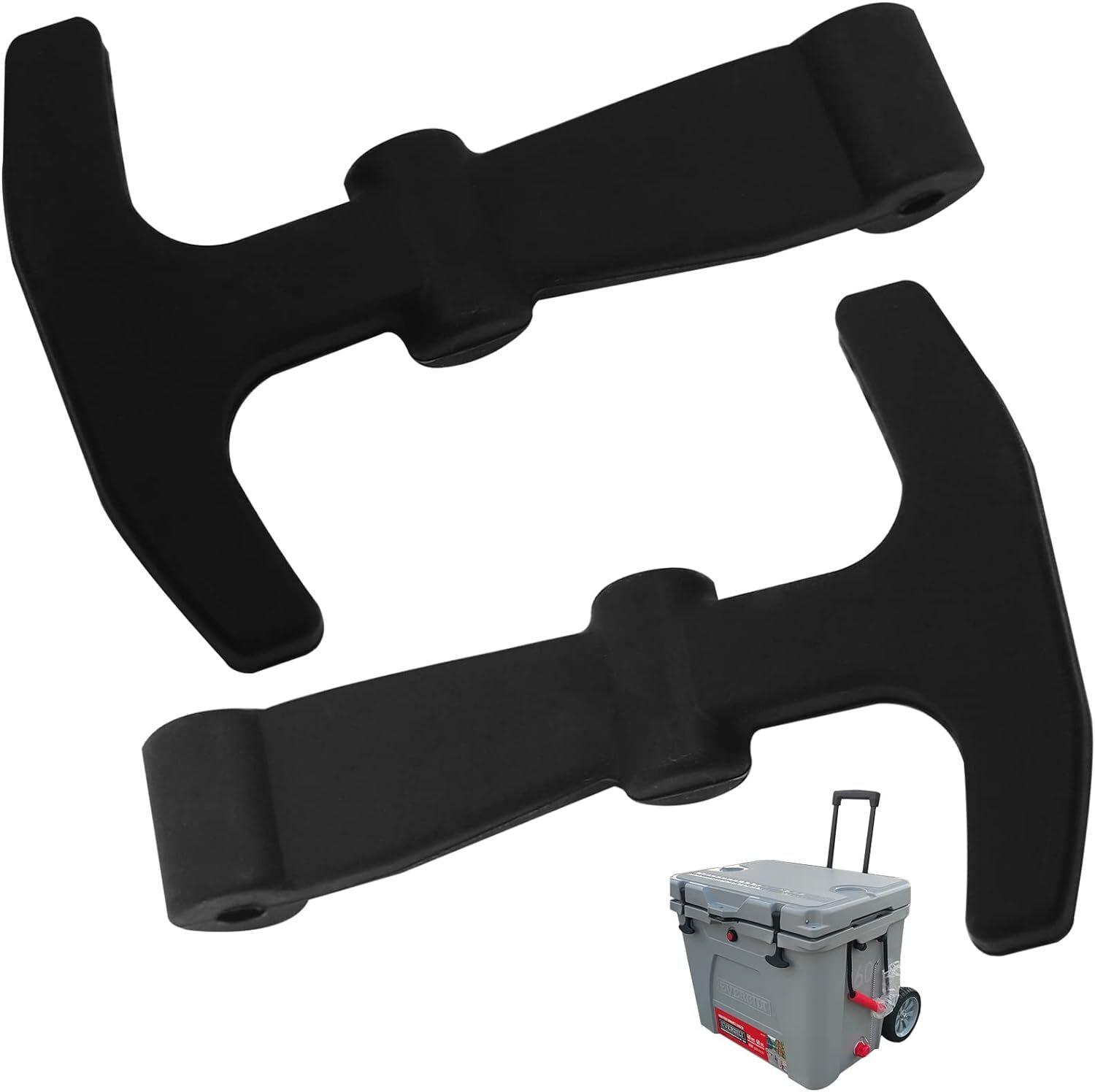 T Latches Lid Hard Durable Rubber Non Slip Replacement Parts 2 Pack