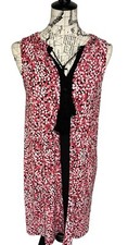 MICHAEL Michael Kors Womens Dress Sleeveless  Floral Ditsy Mini Red Small