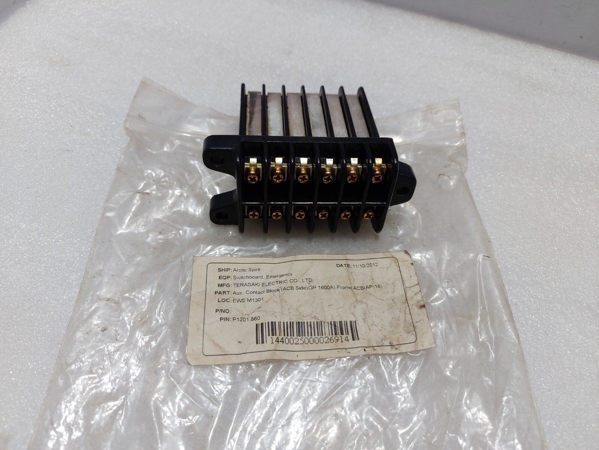 Terasaki P1201.860 Aux. Contact Block (ACB Side) (3P 1600A) Frame