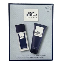 David Beckham - Classic Blue Gift Set for Men With Perfum Deodorant & Shower Gel