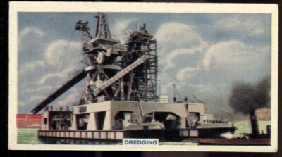 Tabakkarte, Godfrey Phillips, MECHANIZED AGE, 1936, selbstklebend, Baggerarbeiten, #11