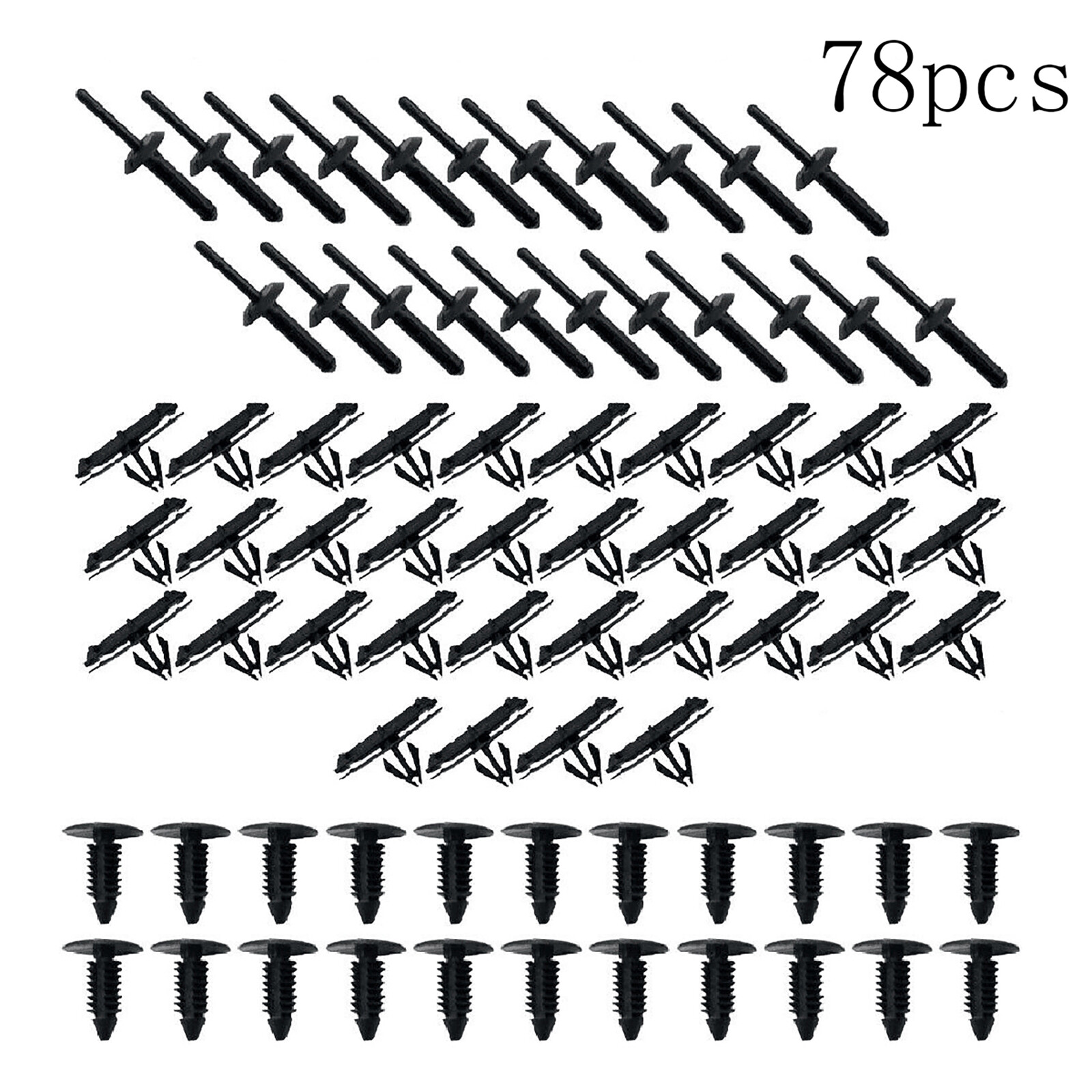 78x Full Fender Flare Hardware Clip Mounting Kit For 2007-2018 Jeep Wrangler JK thumbnail 7