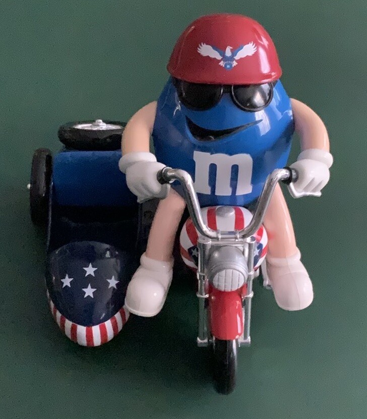 アメコミ M&M's Red White & Blue Candy Dispenser M&M's Red White & Blue Motorcycle Candy Dispenser Limited