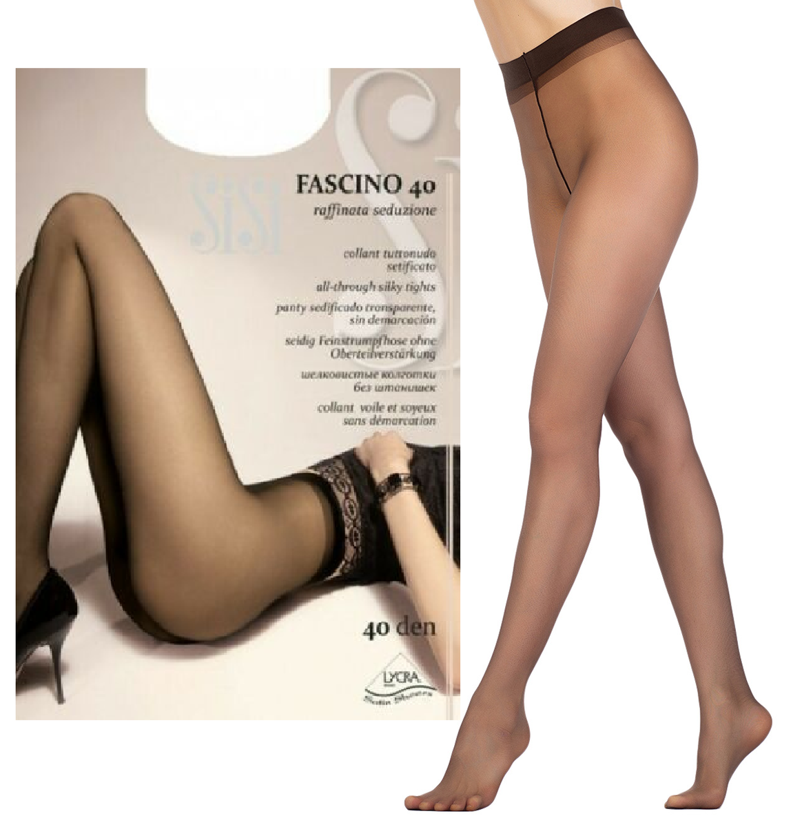 Collant SISI Fascino 40 denari ,velato setificato elasticizzato