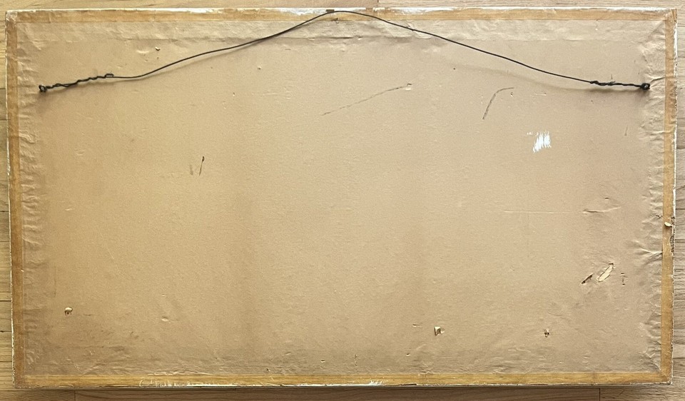 Superb ABSTRACT Signed Mid Century Drip Painting 1959 Jackson Pollock