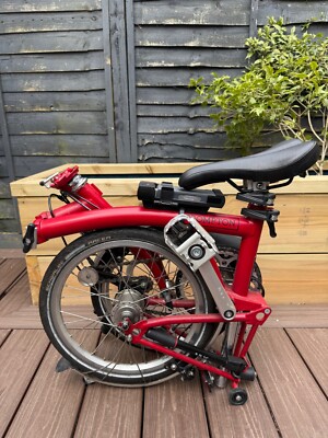 speed Red M3L folding bike brompton UK