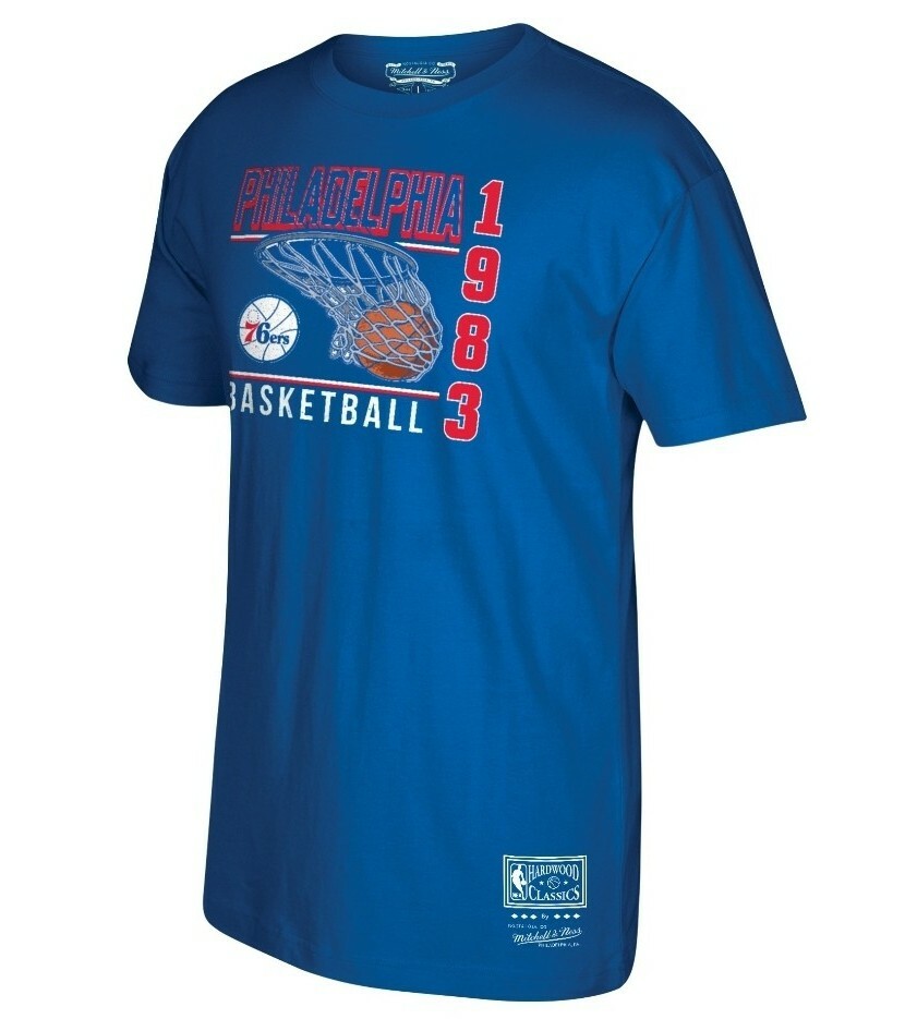 Hardwood Classics Sixers Tie Dye Shirt Mitchell Ness Men's